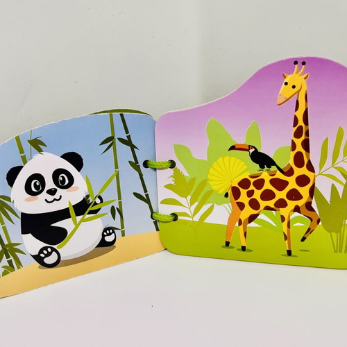Preschool Educational Jumbo Books Animals 12x12cm new