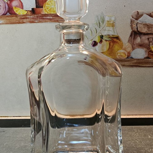 Bormioli Rocco Capitol Glass Decanter 700ml like new with Metaxa engraving