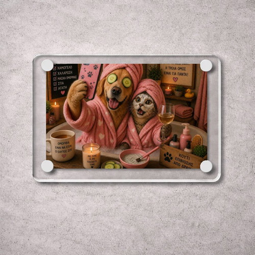 Acrylic Spa Mood Pets fridge magnet new 9x6cm