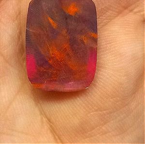 πωλειται απο συλλεκτη ορυκτων πολυτιμων λιθων μοναδικα ομορφο ορυκτο doublet Ammolite opal 16.20 ct