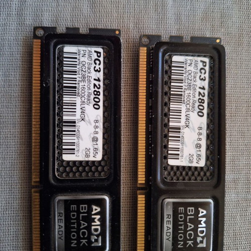 AMD Black Edition memory used, pack of 2