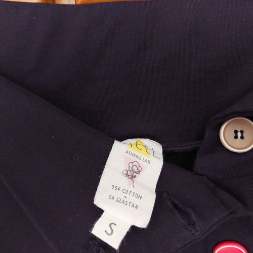 Heel Athens Lab asymmetrical black skirt like new with colorful buttons