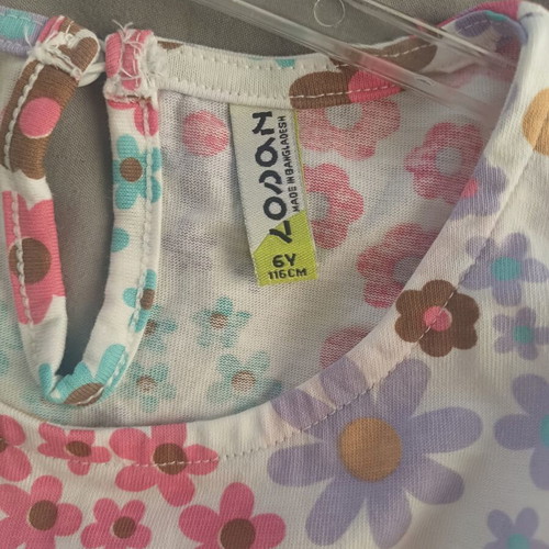 Girls' floral dress, summer, age 6