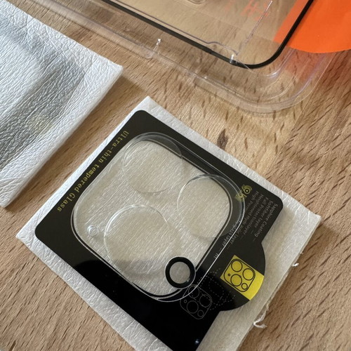 Full Protection Set for iPhone 14 Pro with Silicone Case and Tempered Glass