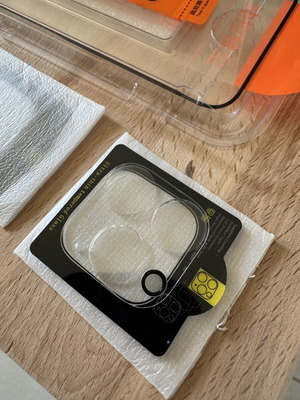 Full Protection Set for iPhone 14 Pro with Silicone Case and Tempered Glass