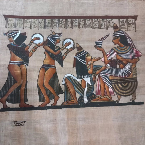 Papyrus from Egypt used with minor damages