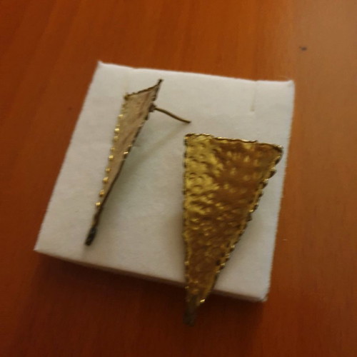 Handmade earrings used