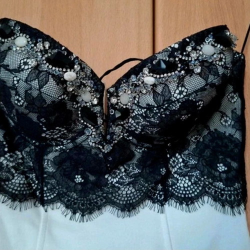 Cinema dress like new, black and white, size S