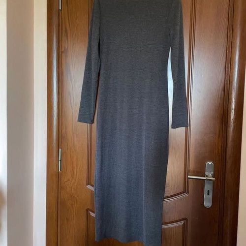 Long rib dress gray size M by Sinsay like new