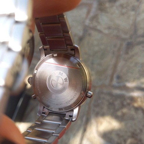 BMW watch new, silver, authentic