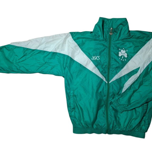 Panathinaikos Asics windbreaker jacket used, authentic 90s collectible