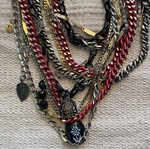 Necklace with multiple chains like new