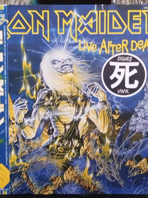 Iron Maiden Live After Death Ιαπωνική 2LP 1985 μεταχειρισμένο, υπογεγραμμένο από 3 μέλη