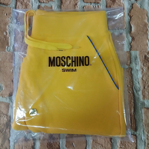 Moschino Swim men's shorts new, yellow, size M
