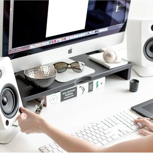 Kanto S2 Aluminum Desktop Speaker Stands White