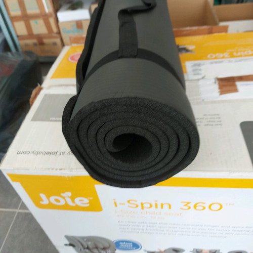 Exercise mat 2 cm thick new, black