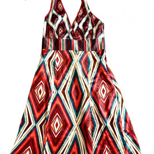 Monsoon silk dress 60s style Small like new