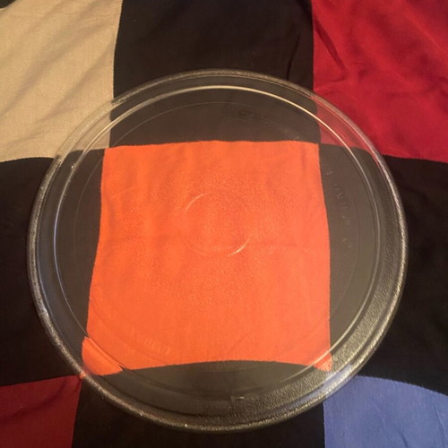27cm glass microwave plate like new