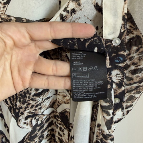 H&M Tunic in animal print like new, beige and brown