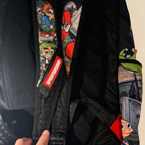 Sprayground x Nickelodeon backpack used, limited edition, red