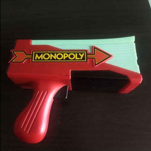 Monopoly Money Gun board game like new