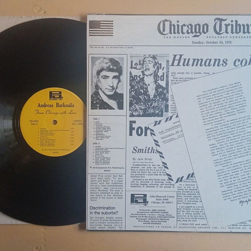 Andreas Barkoulis From Chicago With Love vinyl record used, laiko