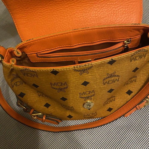 MCM shoulder bag like new with extra crossbody strap
