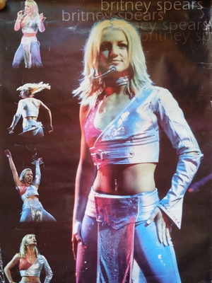 Britney Spears collectible poster used, 60x87cm