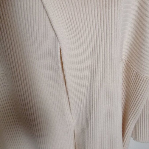 Women's thick cardigan like new, ivory, 3/4 sleeves