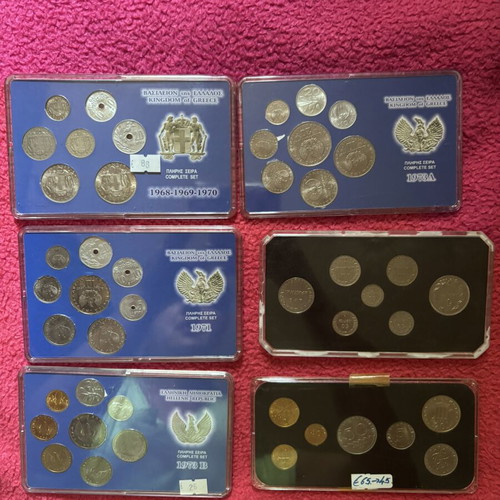 Complete set of 6 coin series in case