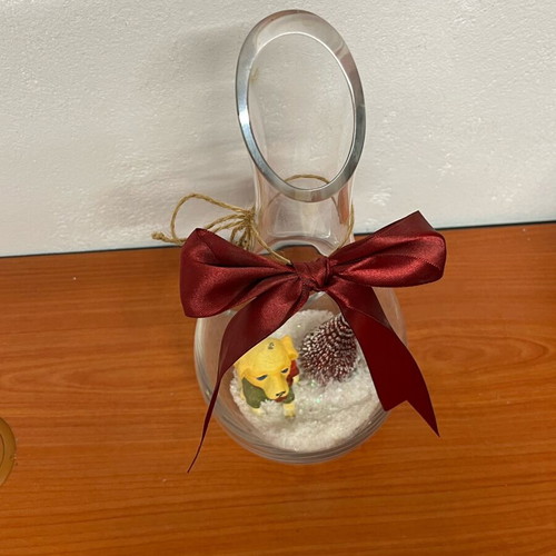 Christmas decorative vase used