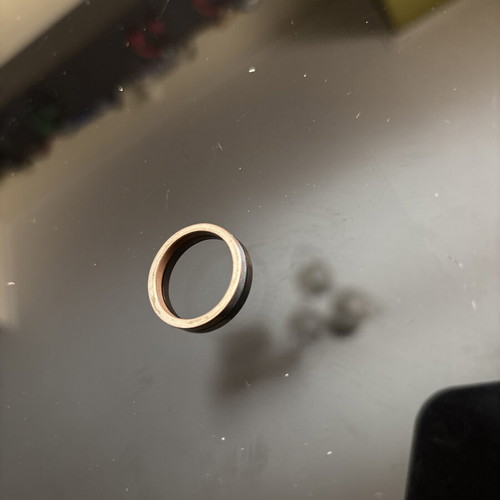 Wedding ring used, 19mm diameter, 3mm thickness