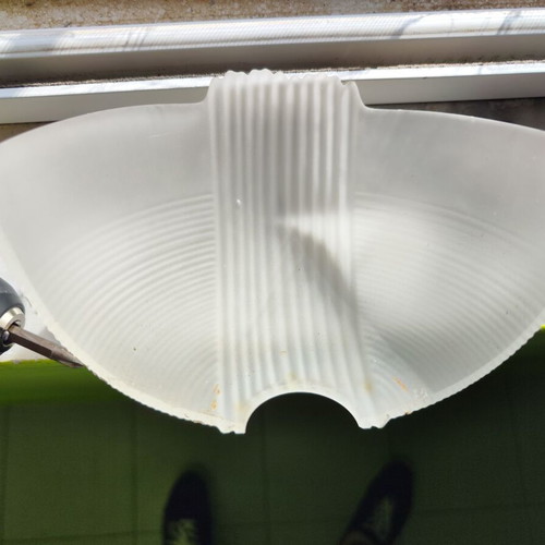 2 glass wall lamps - they have glass with sandblasting - 30 euros each - both together 50 euros