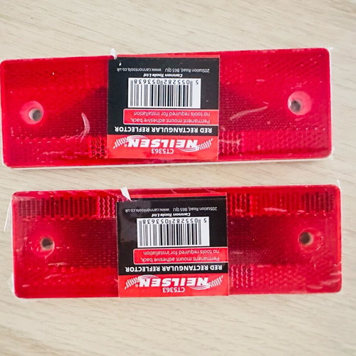 Reflectors with stickers for trailer luggage rack new unused