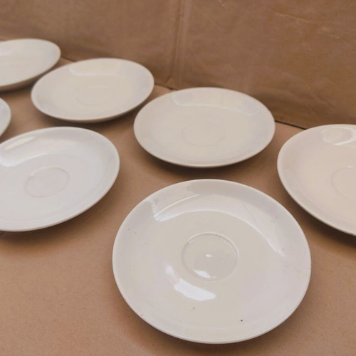 Vintage porcelain saucers new, pack of 7 pieces