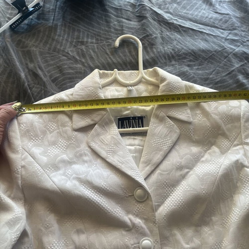 Vintage 90s Daphne Valente Lavinia white suit set like new