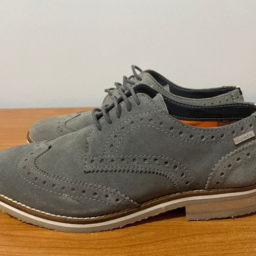 Superdry Brogue shoes used, gray, size 41