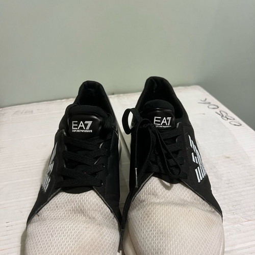 Emporio Armani casual shoes used, size 40.5, black and white