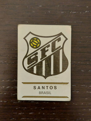 Santos Brasil genuine collectible Panini rare 1975 Football Clubs like new