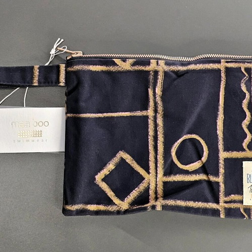 Maa Boo x Bleecker & Love beach pouch new, blue