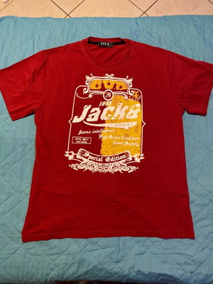 T-shirt Jack & Jones ανδρικό καινούργιο, κόκκινο, XXL