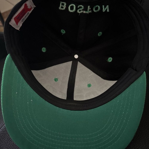 Boston Bay State hat new, black and green