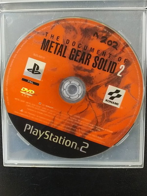 Metal Gear Solid 2 disc used for PlayStation 2