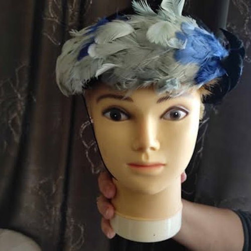 Vintage theater wardrobe hats used, set of 4 pieces