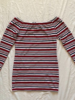 Mini bodycon dress like new, red multicolor, size M