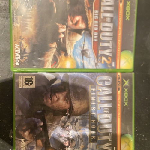 Call of Duty 2 and Finest Hour Xbox classic games