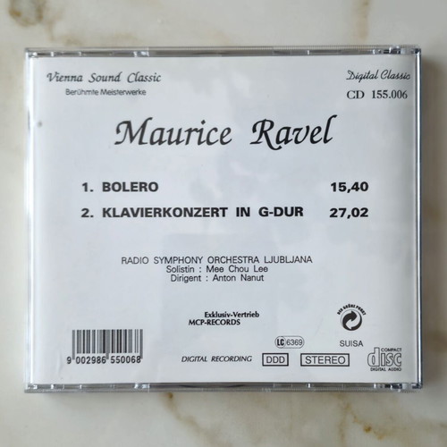 Vienna Sounds Classic Ravel CD like new, classical