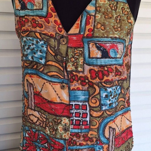 Vintage patchwork vest Phool new, colorful boho style