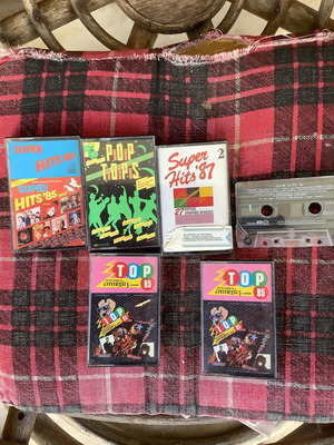 Cassette tapes used, 6 foreign 80s pop hits