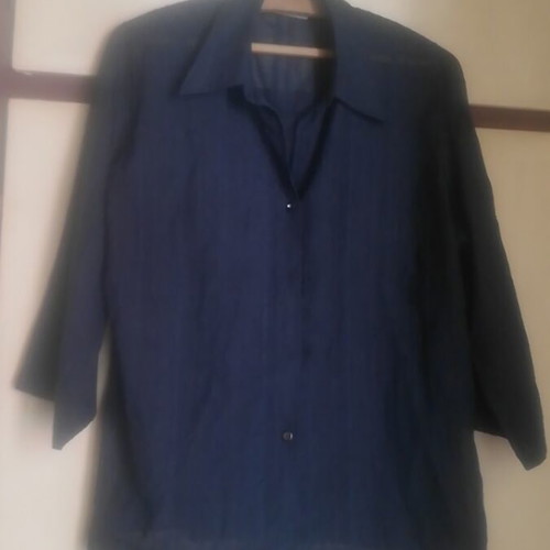 Canda summer shirt like new, blue, size L